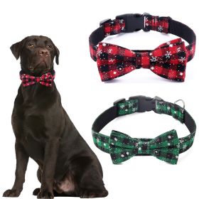 Christmas Dog Collar Snowflake Dog Collar (Color: Red, size: S)